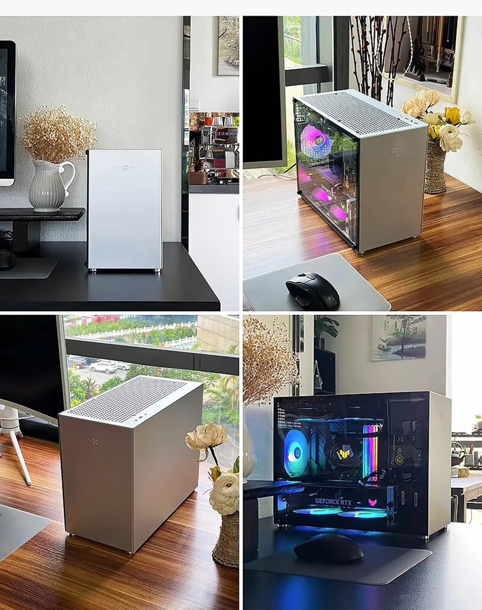 DHgate.com:Compact Aluminum ATX MATX Case with Type-C Port