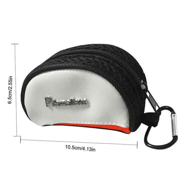 2023 New Golf Ball Pouch Bag with Zipper Waist Belt Storage Pocket to Hold Tees and Golf Balls Portable Golf Ball Storage Bag