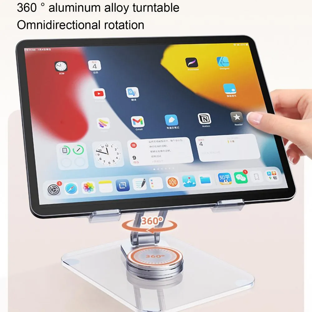 Tablet Tech Support Mobile Holder for Desk, Desktop Tablet Holder with Anti-Yellowing ...