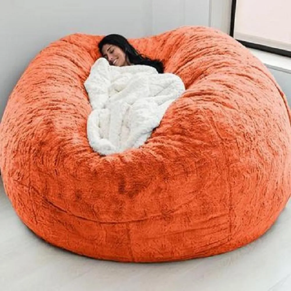 150cm Removal Thicken Lazy Bean Bag Cover Giant Couch Been Bag Autumn Winter Sofa Slipcover Furniture Accessories