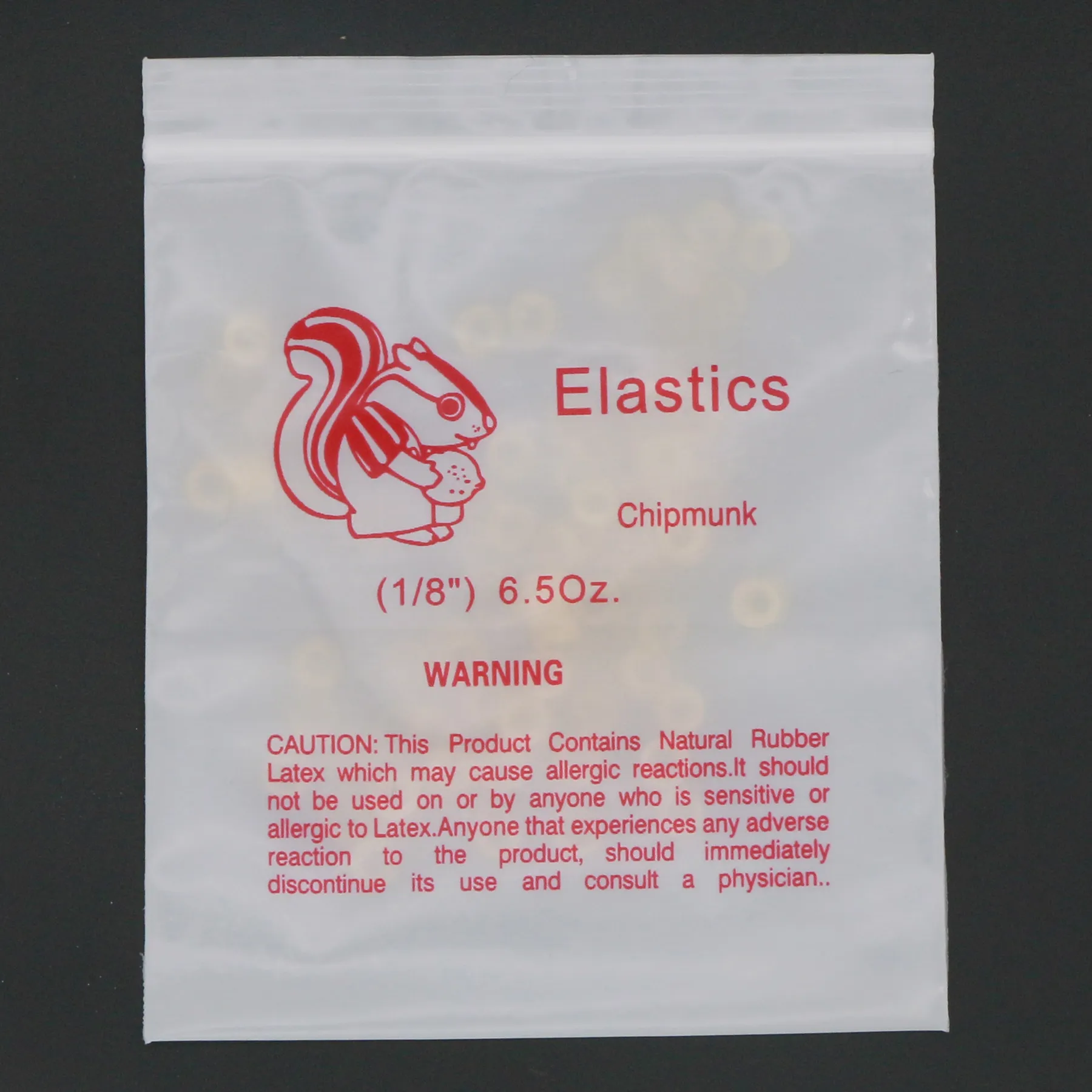 10bags / dentaire orthodontique Élastiques Latex Bands élastiques Utilisation pour les crochets Braces 1/8 '' Chipmunk 6.5oz