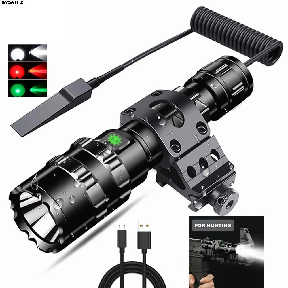 Shocker Flashlight Professional USB Rechargeable LED fenix flashlight...