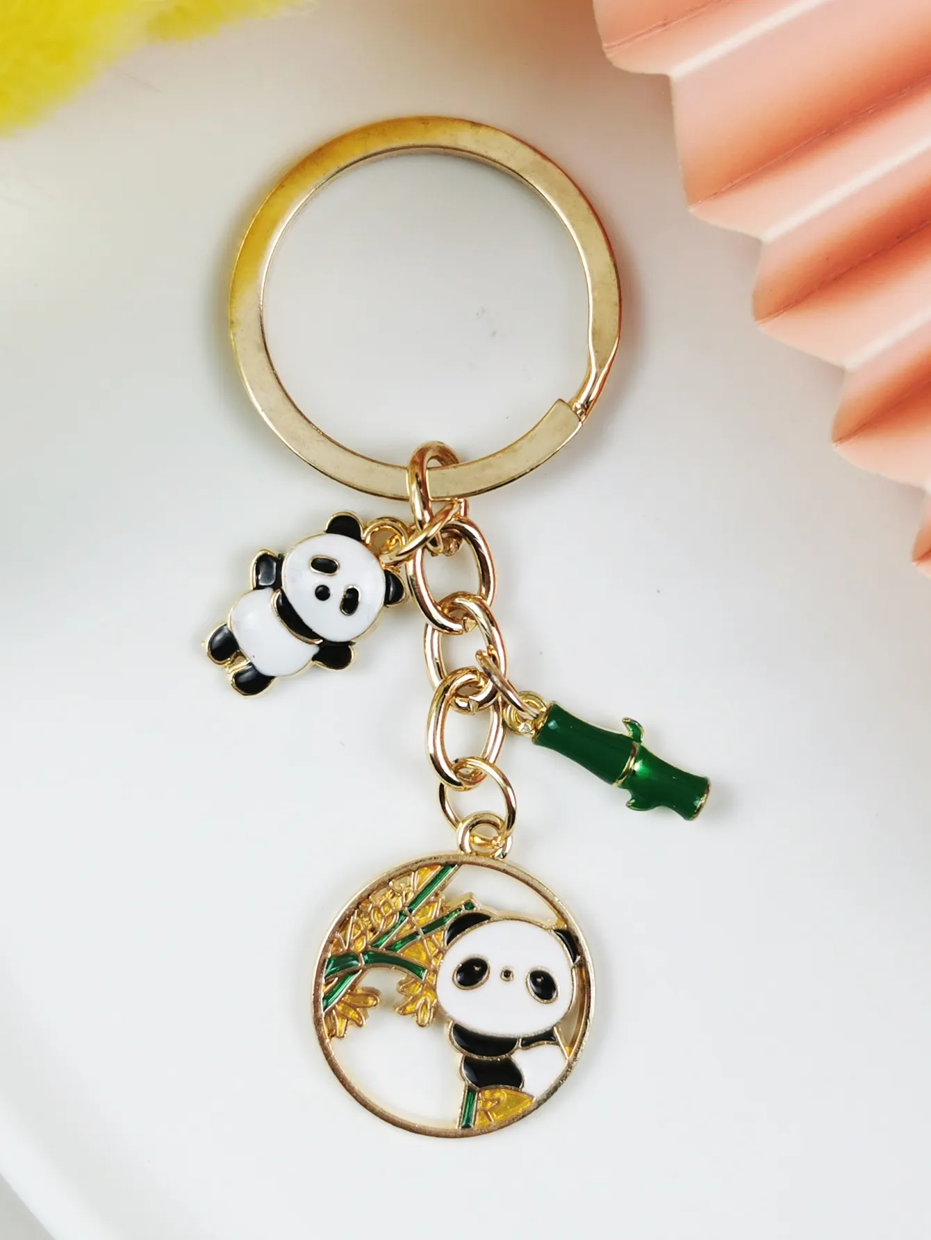 Cute Panda Keychains For Cars: Plush Keychains For Womens And Kids