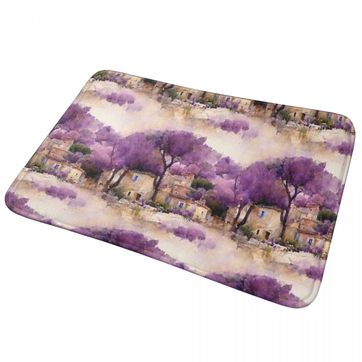 PROVENCE Aquarel Doormand Non-slip Super absorberende badmatten Huisinvoer Tapijten Keuken Slaapkamer Tapijt Galwegen Voetpad