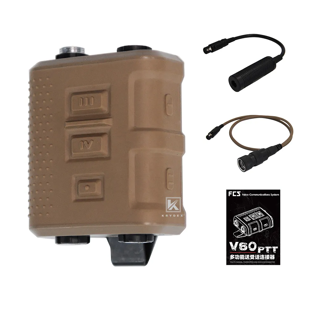 個人装備 fcs v60 ptt FCS V60 PTTスイッチ (別売AMPヘッドセット対応) DE | ヘッド