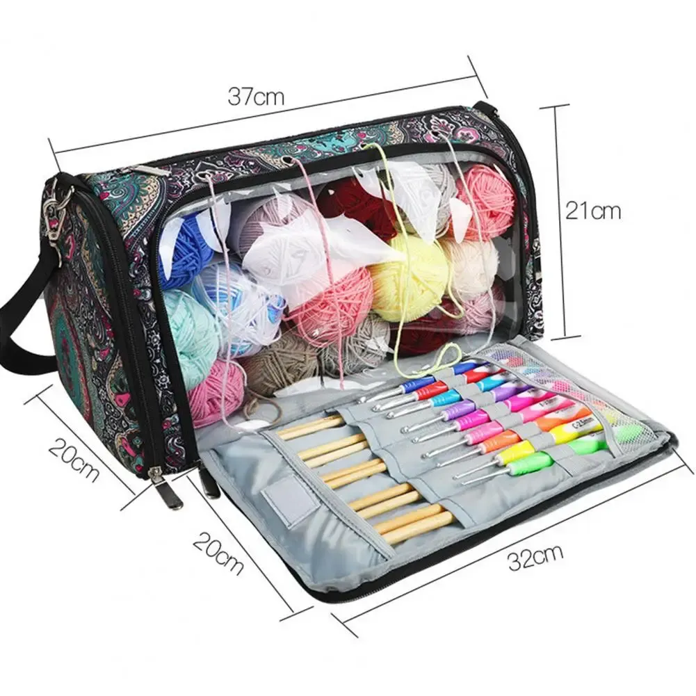 AEROBIX Pink Paisley Expandable Crochet Bag Organizer, Large - View #13