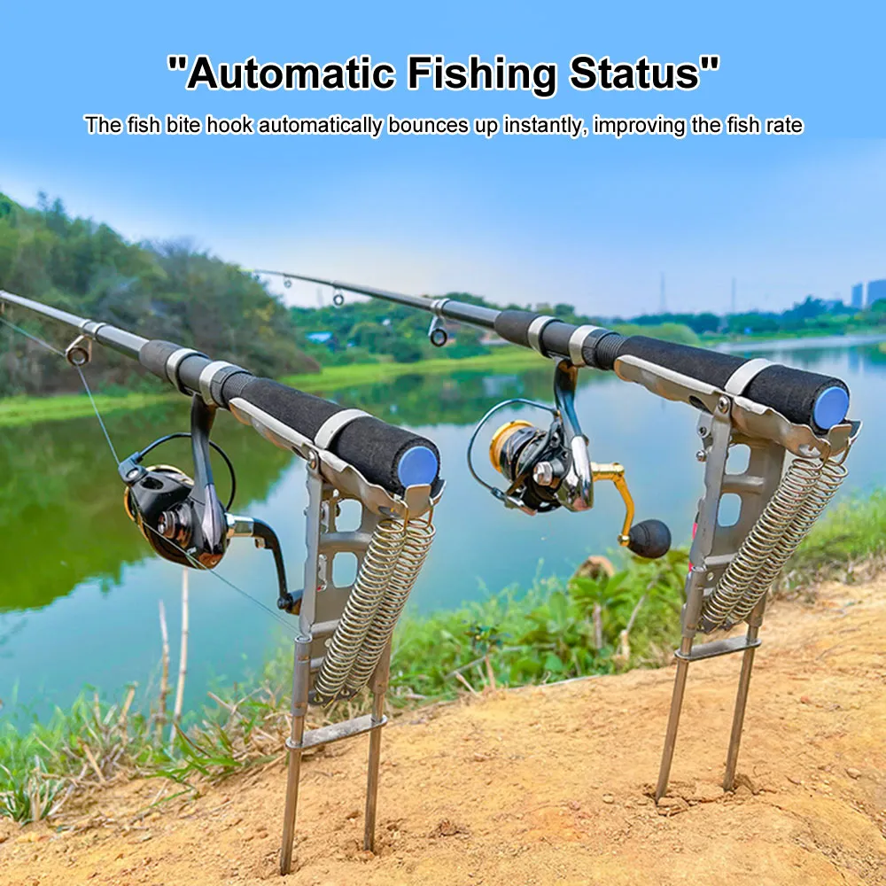 Fishing Spring Automatic Spring Fishing Rod Holder Stainless