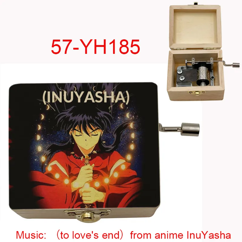 To Love's End Futari No Kimochi uit anime -film Inuyasha houten muziekbox chritmas feest nieuwjaar vriendin vrouw cadeau