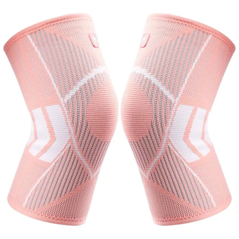 Les femmes de protection des genoux sportifs supportent la manche de support Protecteur élastique Kneepad Spring Support Volleyball Running Silicone Pad