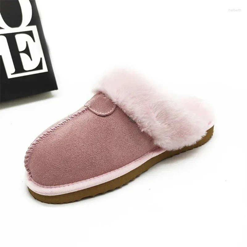 Slippers Women Casual Cotton Shoes Female Warm House Fluffy Couples Snow Boots