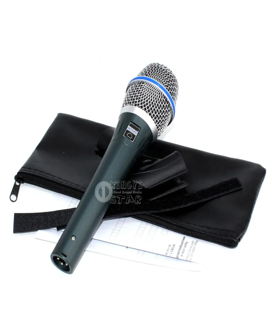 Kwaliteit beta87a Beta 87a Karaoke mic vocale bedraad cardioïde dynamische microfoon mike voor beta87c mixer o zing microfone mcrofono mikrofon2657758