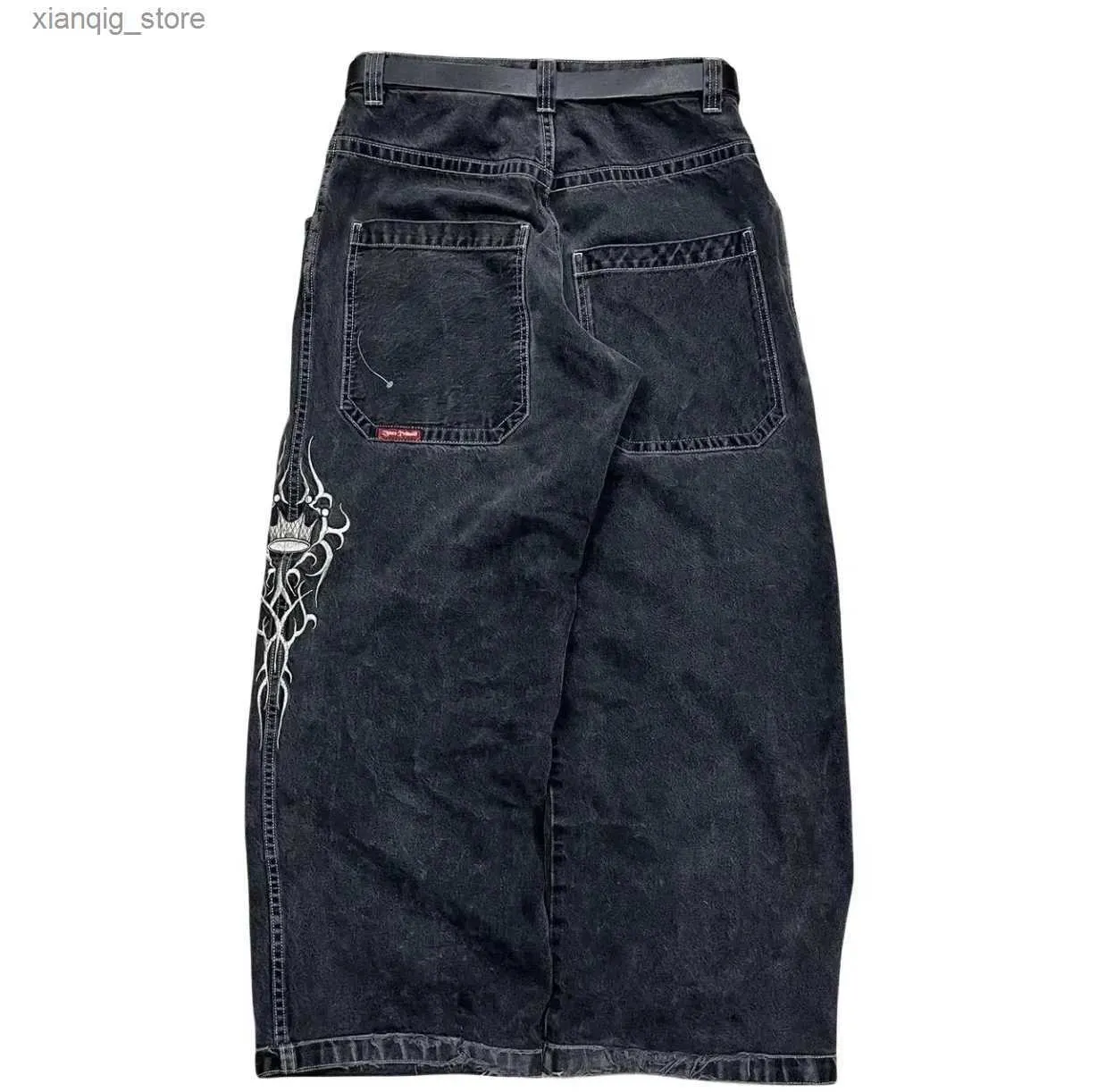 JNCO Mens Baggy Jeans Retro 90s Hip Hop Streetwear... From Xianqig 