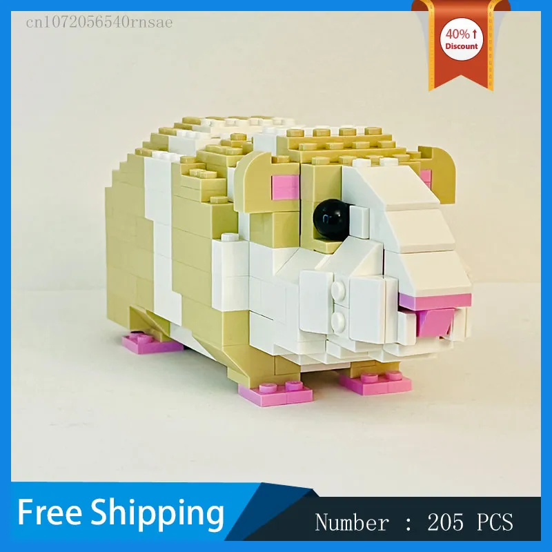 Building Building MOC Piccoli animali Modello Guinea Pig Bricks fai -da -te assemblare regali di compleanno bambini giocattolo regalo di Natale