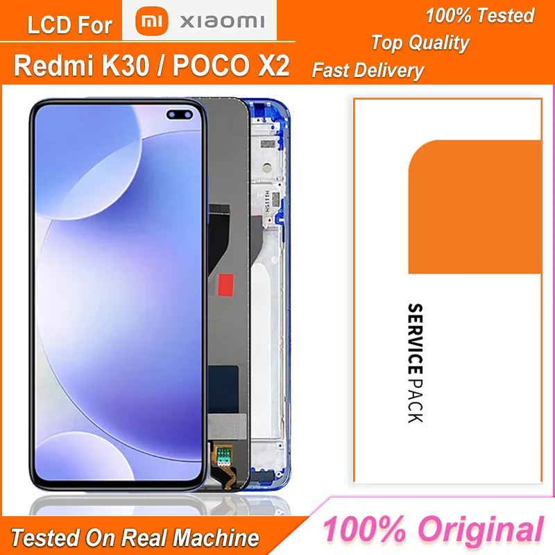 Orijinal 6.67 "Xiaomi için LCD ekran Redmi K30 LCD LCD Dokunmatik Ekran Sayısal Montaj Xiaomi Pocophone X2 LCD Ekran