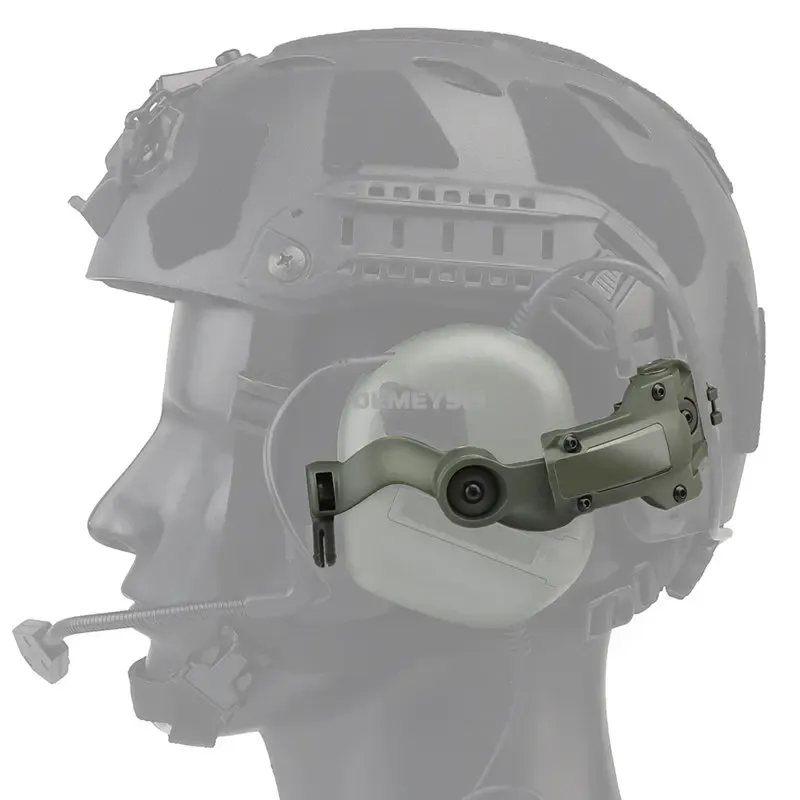 Taktisk hjälm headset Mount Arc Rail Adapter Airsoft Shooting Hunting Headphone Rail konsol för snabba Wendy Helmets tillbehör