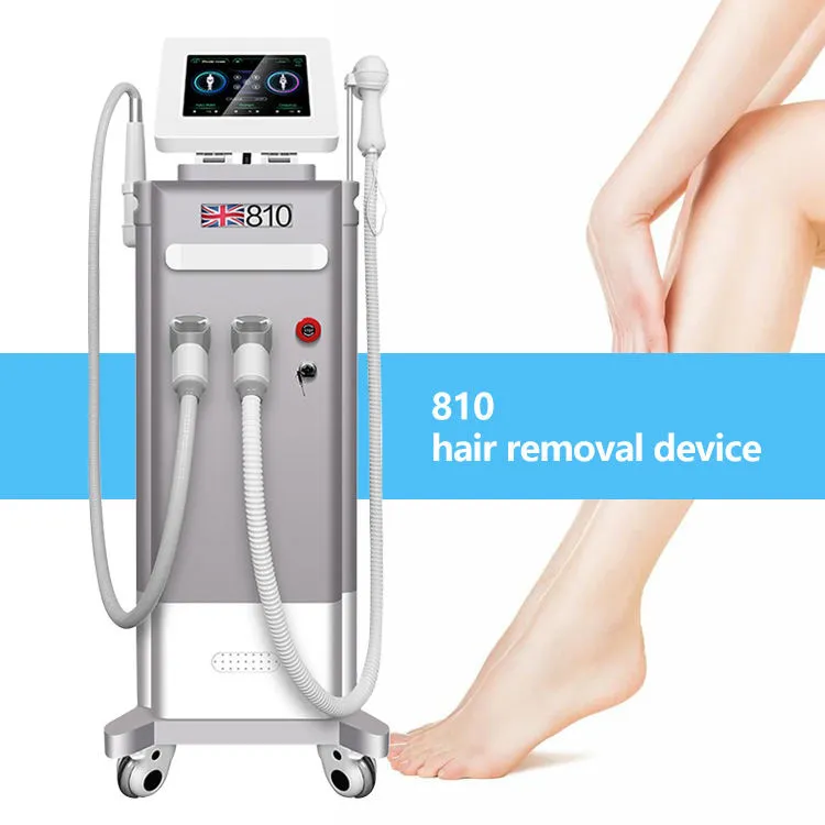 2 IN1 Equipamento a laser 755nm 1320nm Tatuagem de rejuvenescimento a laser a laser de carbono Pico Remova o sistema de resfriamento de remoção de cabelo 810nm Cabelo permanente Remover Máquina