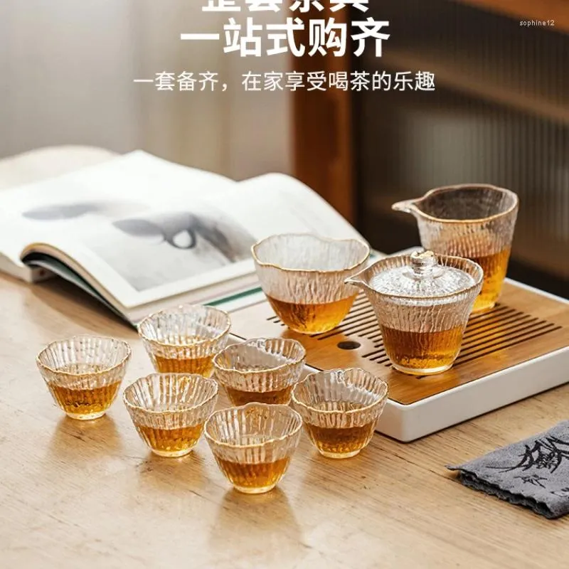 Teaware Sets Modern Housewife Glass Tea Set home Cover Bowl個人専用ハイエンドライトラグジュアリーギフトボックス