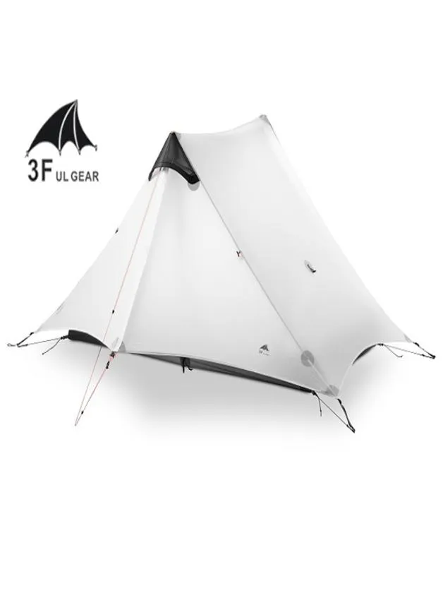 Lanshan 2 3f UL Gear 2人1パーソンアウトドアウルトラライトキャンプテント3シーズン4シーズンプロフェッショナル15D Silnylon Rodless Tent T17088425