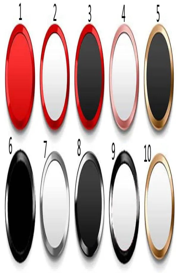 Touch ID Metal Aluminum alloy Home Button round protector Sticker Case For iPhone 8 8plus 7 7plus 6 6s 5 5s3390022