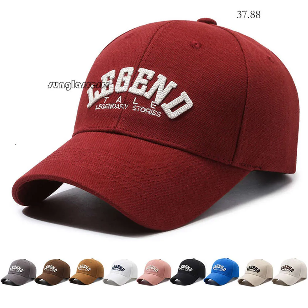 Baseball Cap Frühling und Herbst neuer koreanischer Version Brief Sticked Baseball Männer lässig vielseitig gebogen