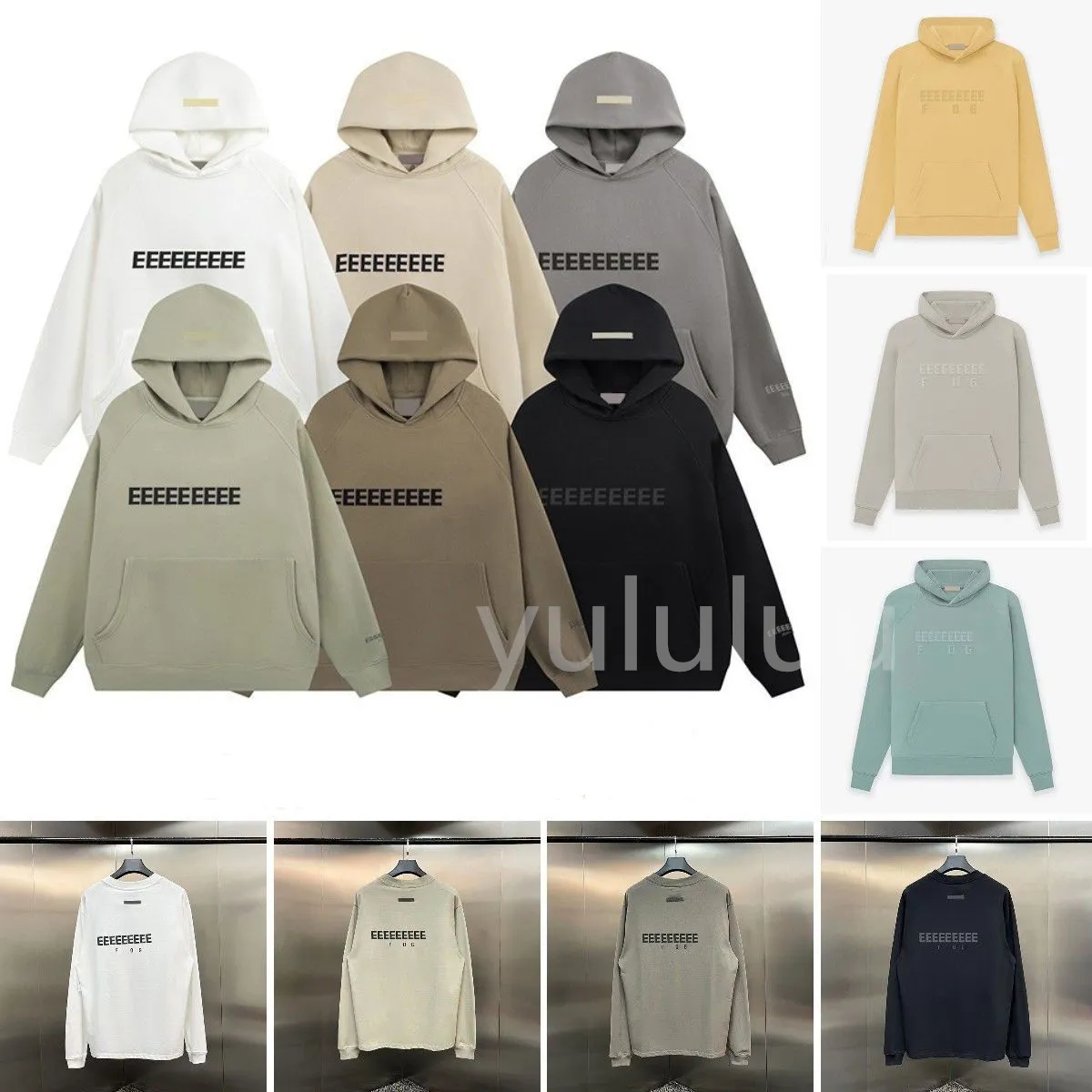 Mens Hoodie EssentialSweatshirts EssentialShoodie Mens 여성용 Hoodie 디자이너 Hoodie Top 버전 100% Cotton Street Wear Tracksuit EssentialSweatshirts