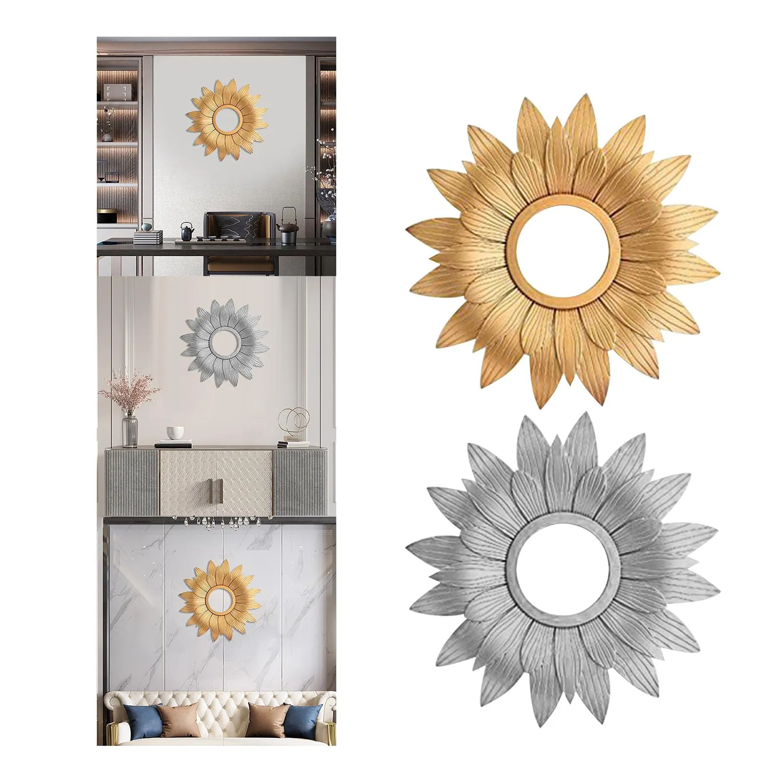 Round Wall Mirror: Elegant Decoration Wall Mirror for Bedroom & Living ...