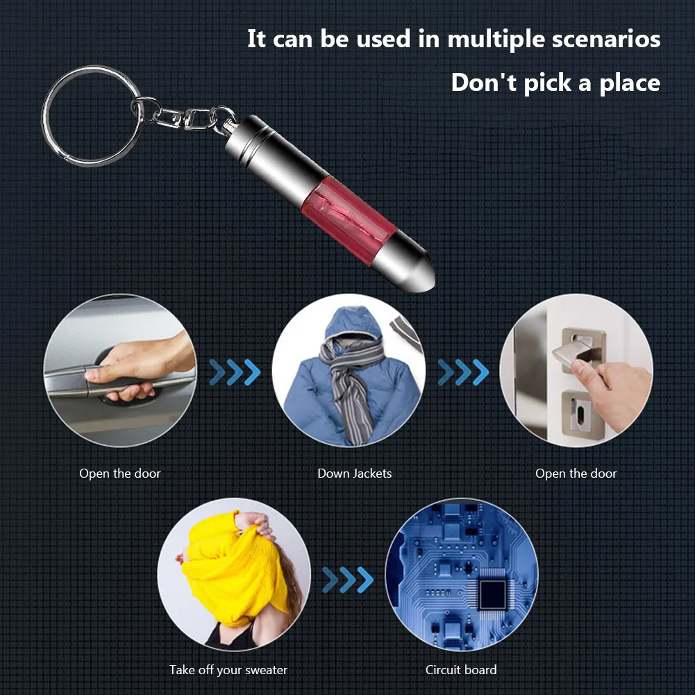 Static Key Chain Portable Resin clay keychain for Car Static Removal...