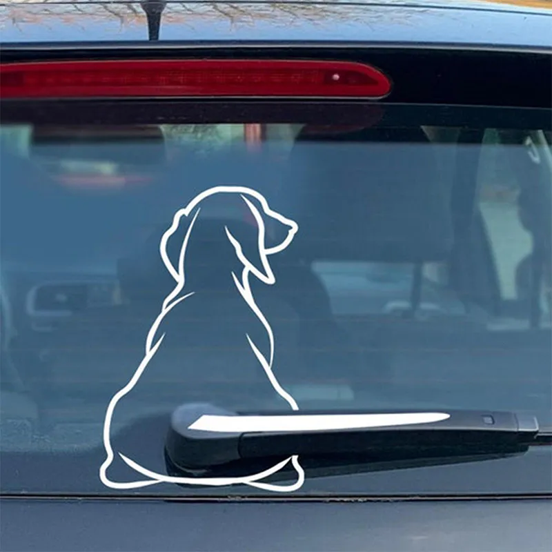 Puppy Dog Car Rear Windshield Wiper Decor Decals Animal Dog Vinyl Art Sticker For Truck Car Bumper Funny Decoration From Ddmyapr 8.05 DHgate.Com