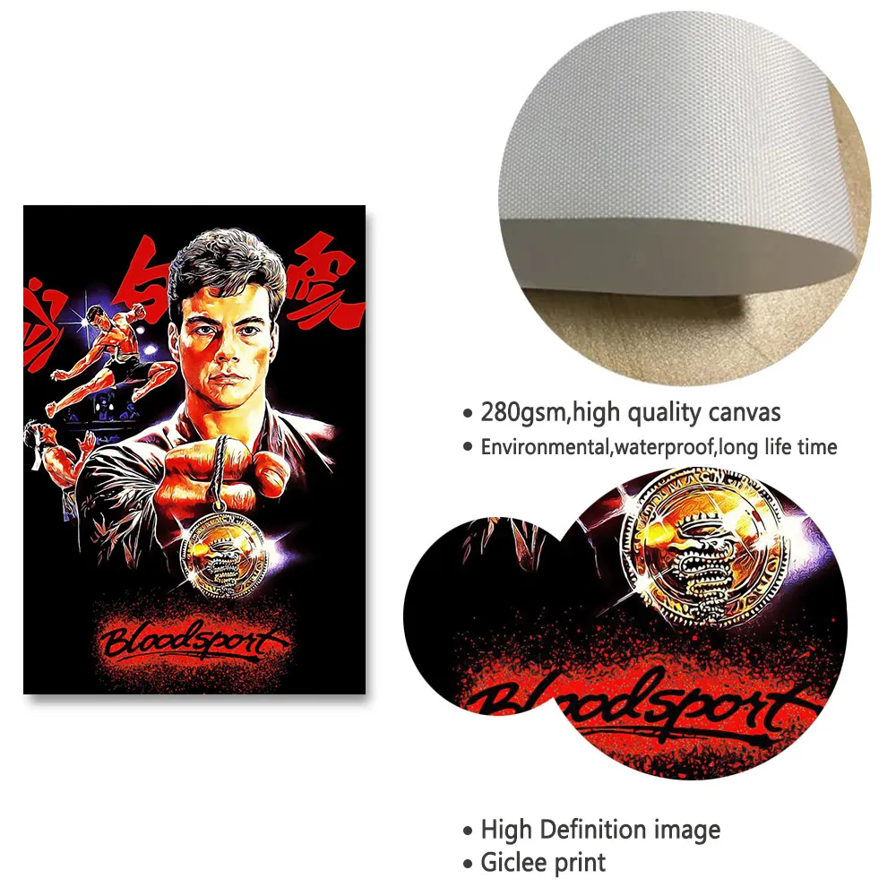 Bloodsport 1988 Vintage Movie Poster And Prints, Jean-Claude Kungfu Film,  Painting Art Wall Pictures For Living Room Home Decor from Dhgate Other  Office \u0026 School Supplies - price 6.9, image size:1000x1000