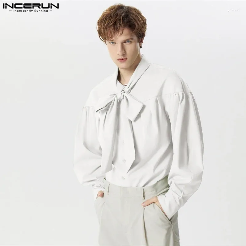 Men's Long Sleeve Casual Shirt Solid Turn-Down Collar Polyester
