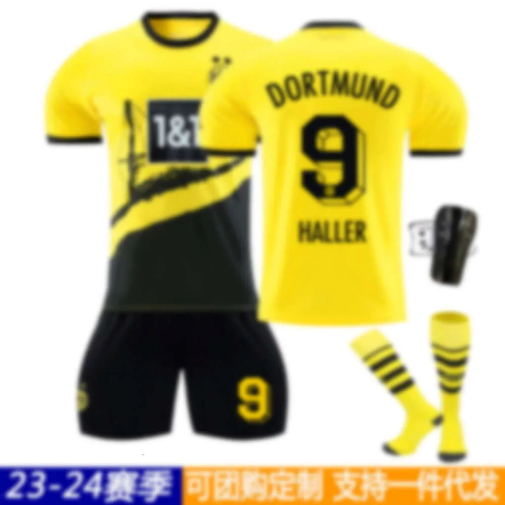 Voetbaltruien 23-24 Dortmund Home Football Jersey Maat 11 Royce 9 Ale 22 Bellingham Children's