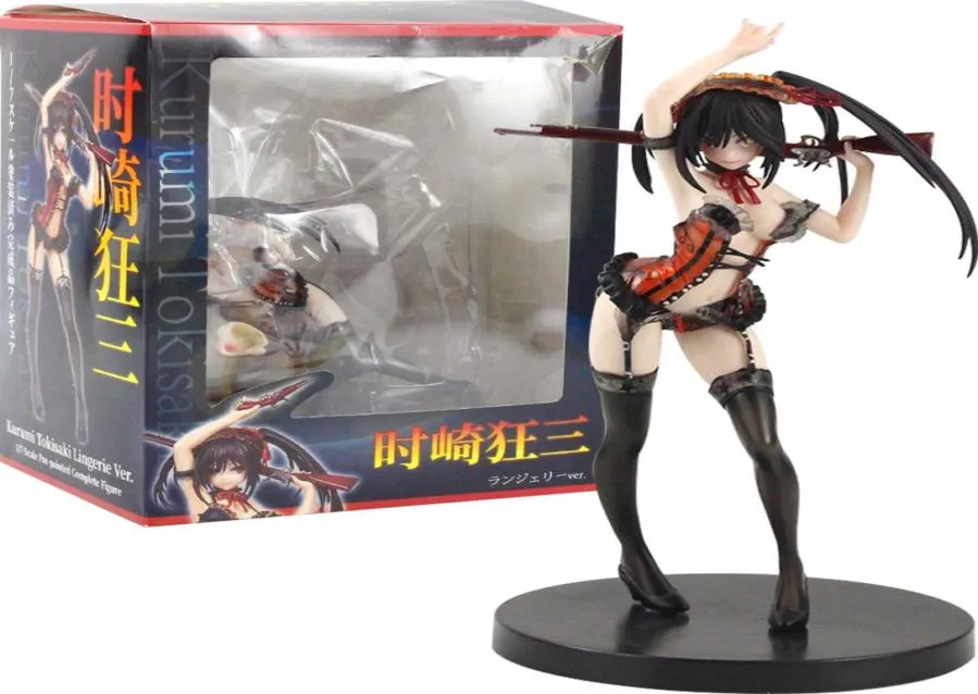 24 cm Tokisaki Kurumi Figure ANIME PVC MODÈLE DE RECOPTION TOUEL