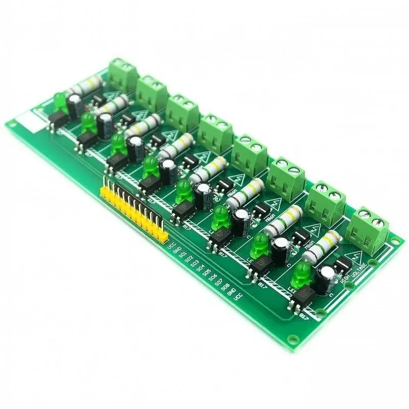 AC 220V 1/3/8 canal MCU TTL Niveau 8 CH Optocoupler Isolation Test Board Isolé Detection Tester Tester Processors Module