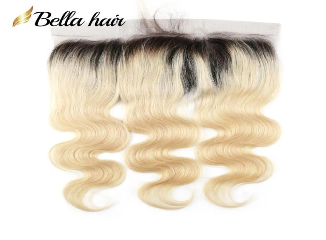 Brésilien Vierge Human Human Frontal Blonde Lace Close Frontal 13X4 1B613 Couleur Oreille à Oreilles Fermetures En vrac Body Wave2121362