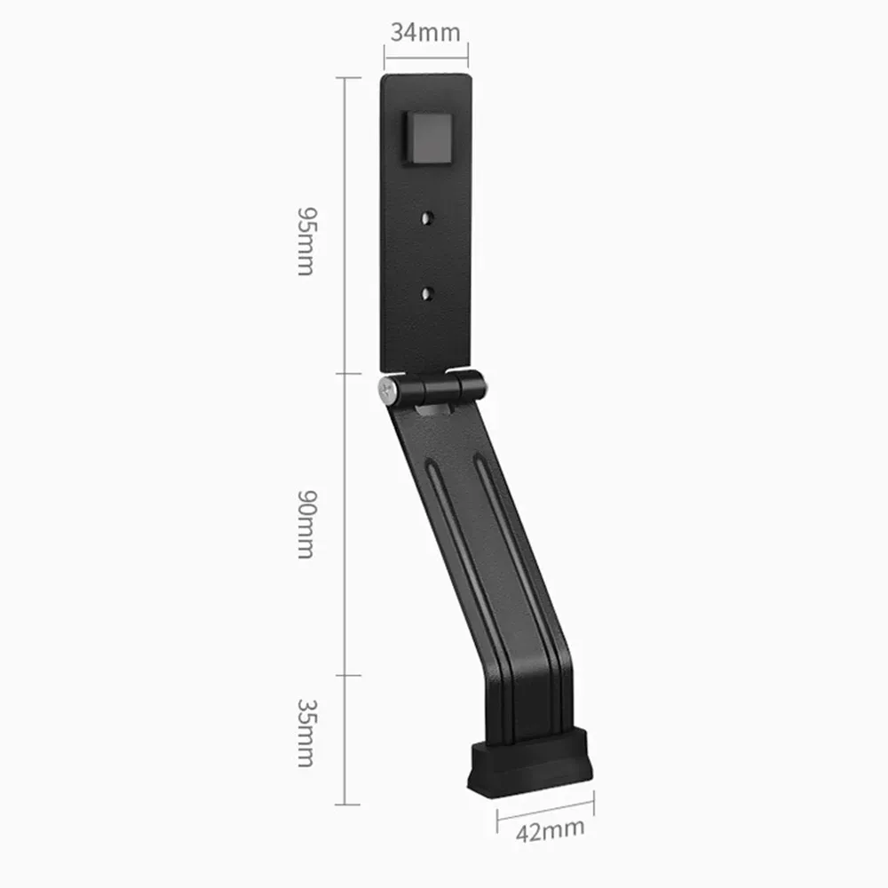 Foldbar dörrpropp Anti-stölddörrfixer utomhus dörr sovrum självhäftande dörr buffert stansfri vindtät stötdörrstopp