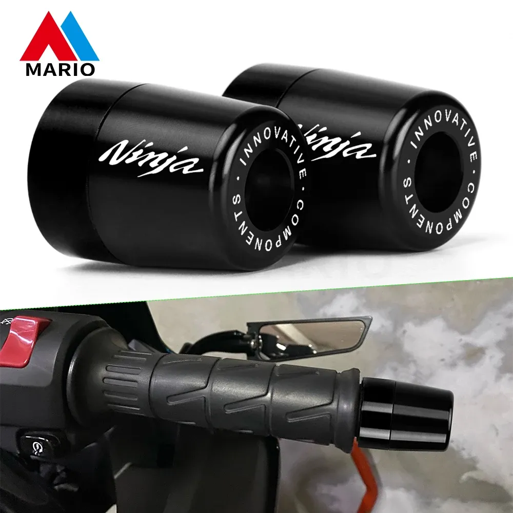 Ninja Logo -Lenkerbalken -End -Stecker -Balance -Zubehör für Ninja250 Ninja300 250 300 400 650 250R 1000 1000SX Ninja1000 Schwarz