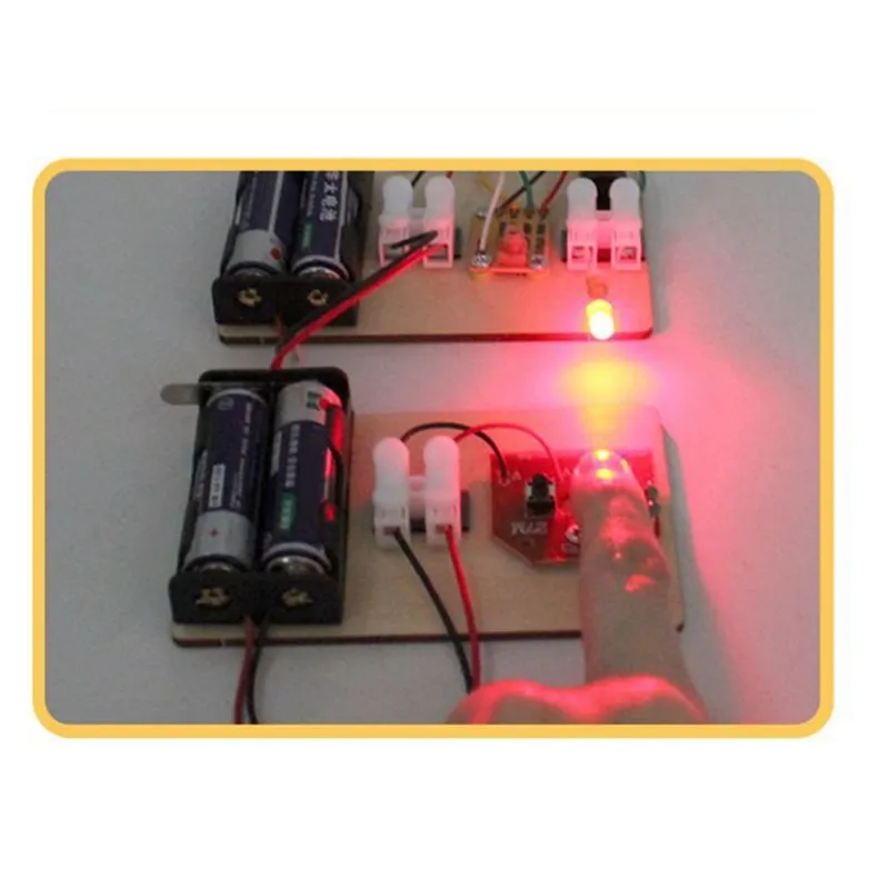 STEM -kits, leer Morse -code, bouw een telegraafmachine, experiment met elektrisch circuit, elektriciteitskit geen batterij