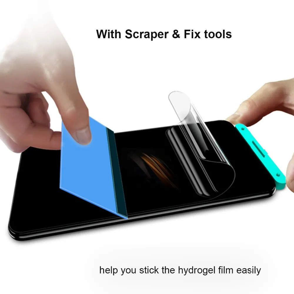 4st Ny skärmskydd för OnePlus 12 12R 11 11R ACE PRO ACE2 10 9 Full täckning Hydrogel Protective Front Film + Tools