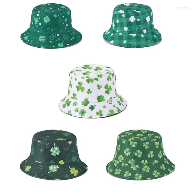 Beretti Fisherman Hat Secket per ragazze Fashion Green Casual Sports Gym Mountain Camping Sun Shade