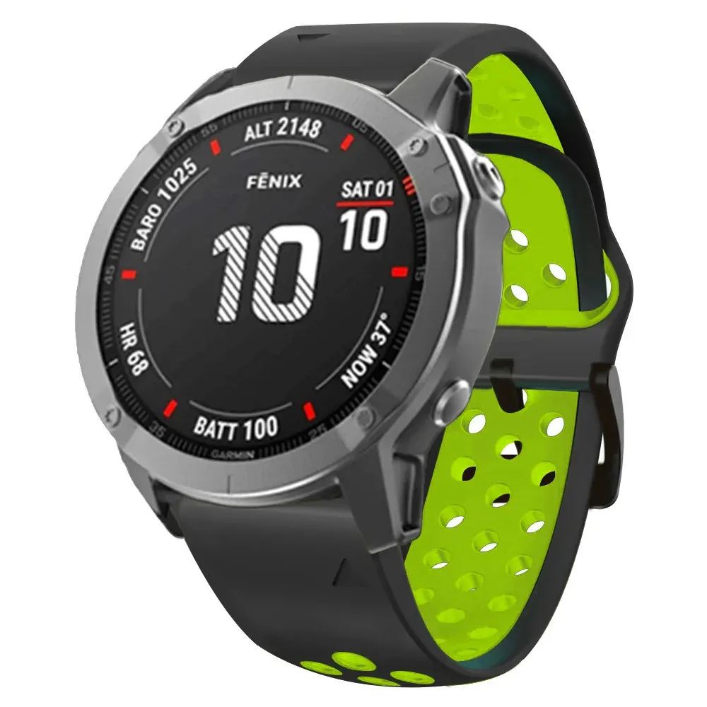 22 26 mm silikonowe paski obserwacyjne dla Garmin Fenix ​​7x 7 6x 6 Pro 5 5x Plus na nadgarstku Enduro MK1 MK2 Smartwatch Bransoletka