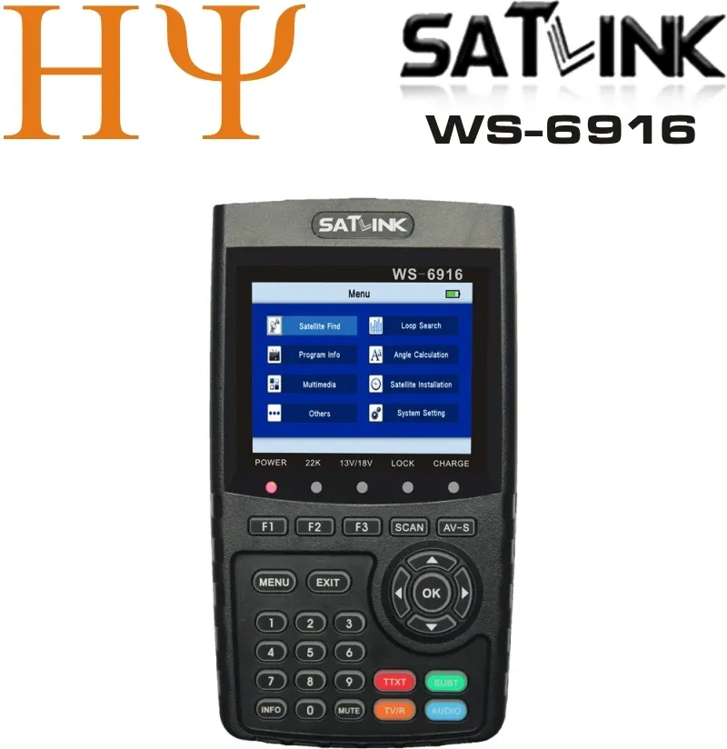 Finder SatLink WS6916 SATELLITE FINKER HD DVBS2 3,5 -calowy MPEG2/MPEG4 DVB S2 WS6916 SAT FINKER METER BEZPIECZNIK SATLINK WS6933 ST5150