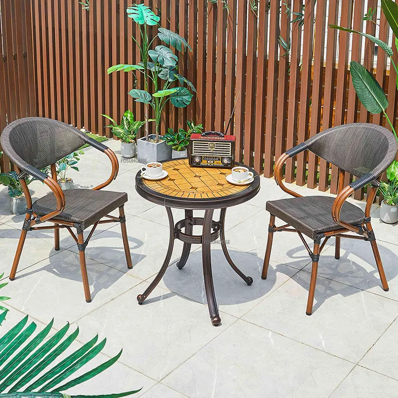 Modern Light Luxury Rattan Table And Chairs Set For Outdoor Patio And Leisure Perfect For Household Best Outdoor Dining Furniture From Homepro7 824.91 DHgate.Com