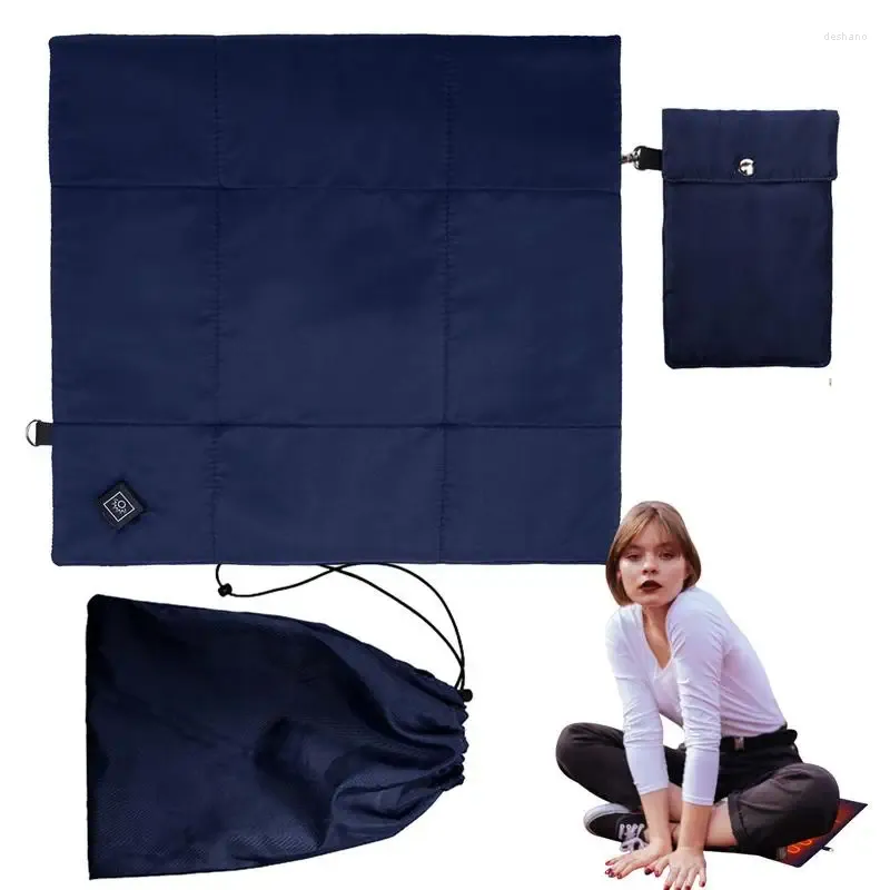 Tapis chauffage coussin de siège USB Charge chauffée et portables activités extérieures d'équipement assis pour le camping