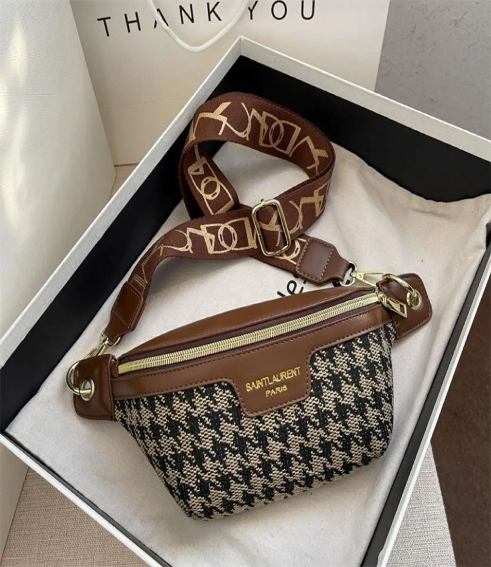 Klasik kuşlar desen yünlü kadınlar çanta açık sıradan göğüs çantaları retro yün kadın omuz bel çantaları bayanlar crossbody paketleri 22074112388