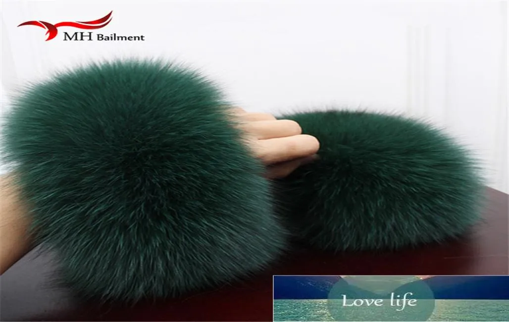 High Quality fur Cuffs Wrist Warmer Genuine Fur Cuff Arm Warmer Lady Bracelet Real Fur Wristband Glove Factory expert design9124606