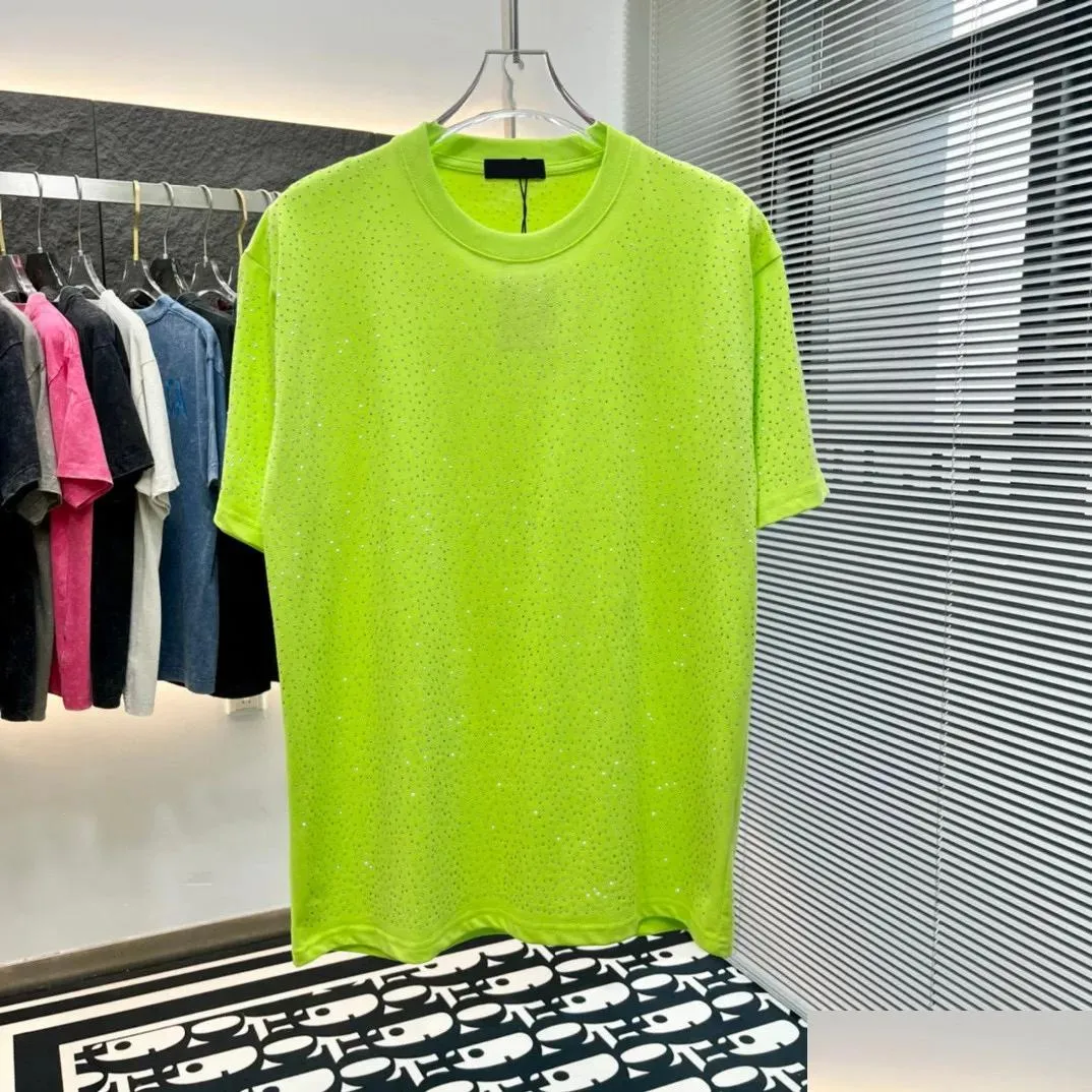 Mens Plus Tees Polos s redondeo de cuello redondo bordado y estampado de estilo polar de estilo de verano con algodón puro de algodón de entrega de gota de calle 638 otmxo