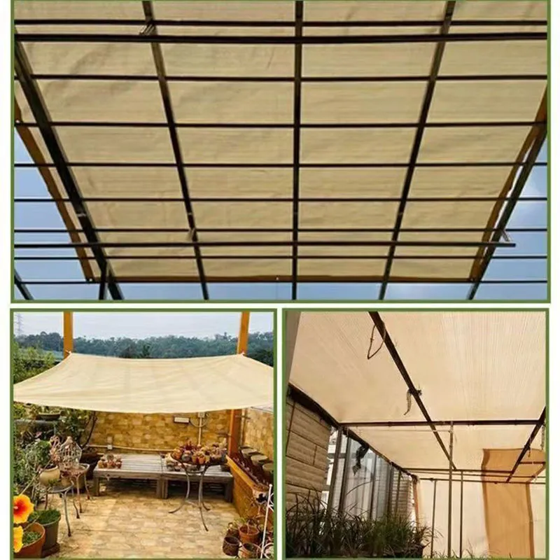 Anti-UV HDPE Sunshade Net Garden Buildings Shelter Sun Sail Balcony Privacy Fence Screen Gazebo Shading Net Terrace Awning Tent