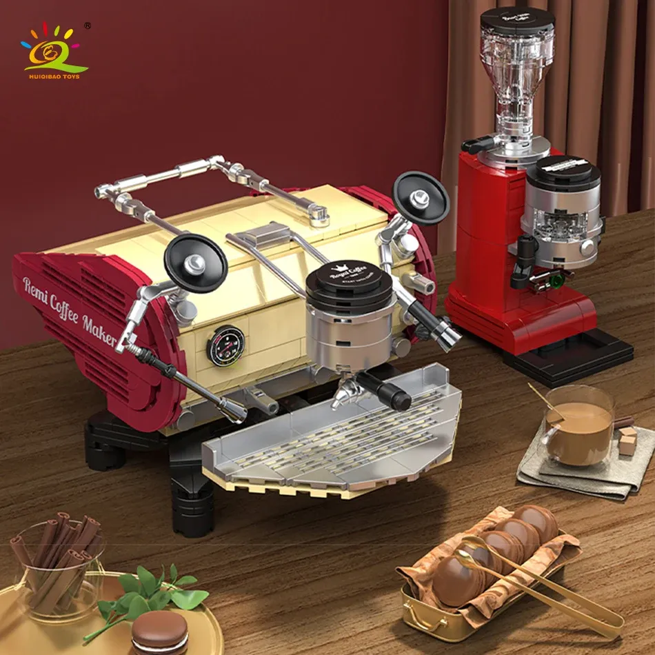 Save Big on Bulk Coffee Machine Toy HUIQIBAO Mini Coffee Machine Building  Blocks Retro Bean Mill Model Set For Creative DIY Fun Best Deals on DHgate