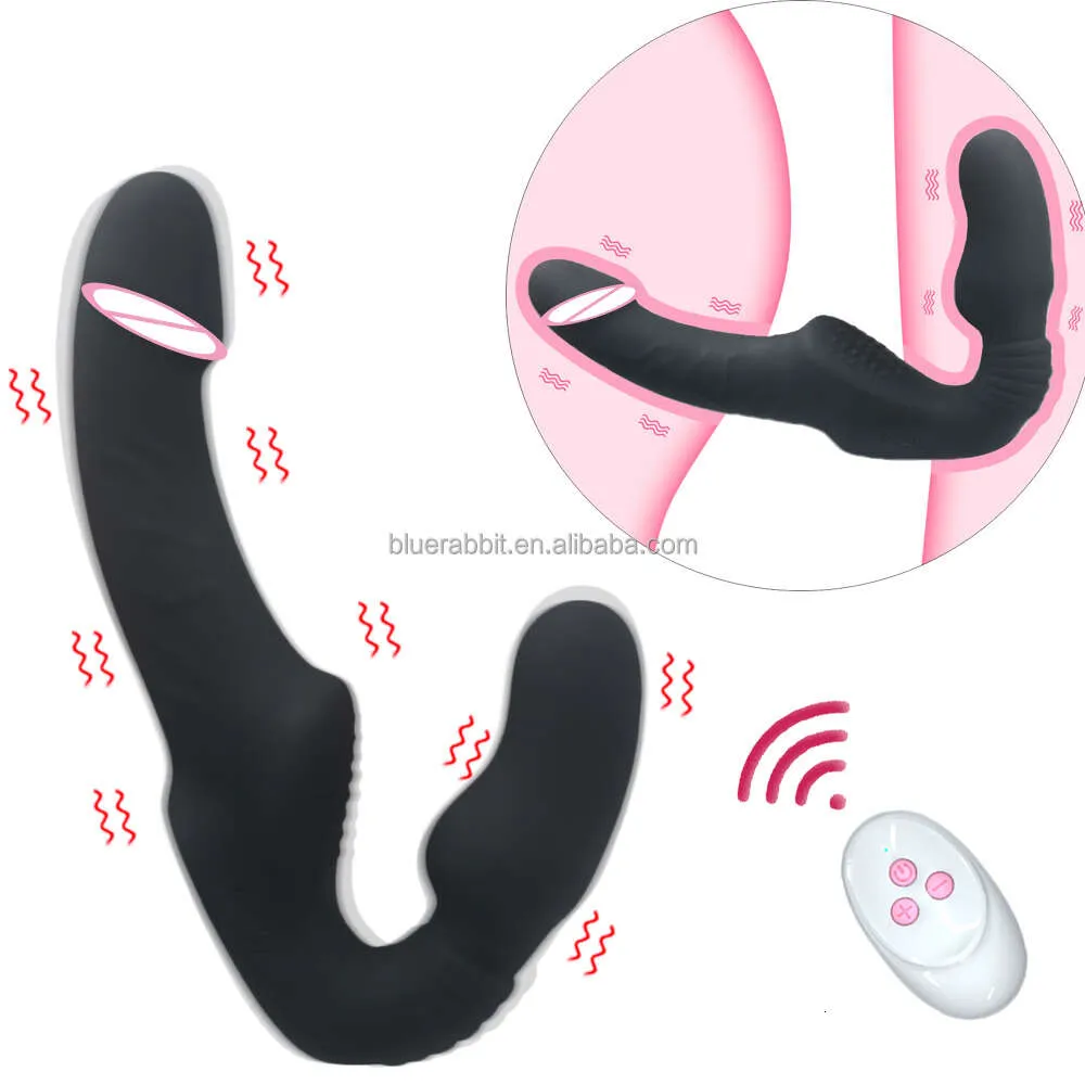 Double Dildos Lesbian Couple Vibrators Wholesale sexy Toys Women Remote Control Clitoris for