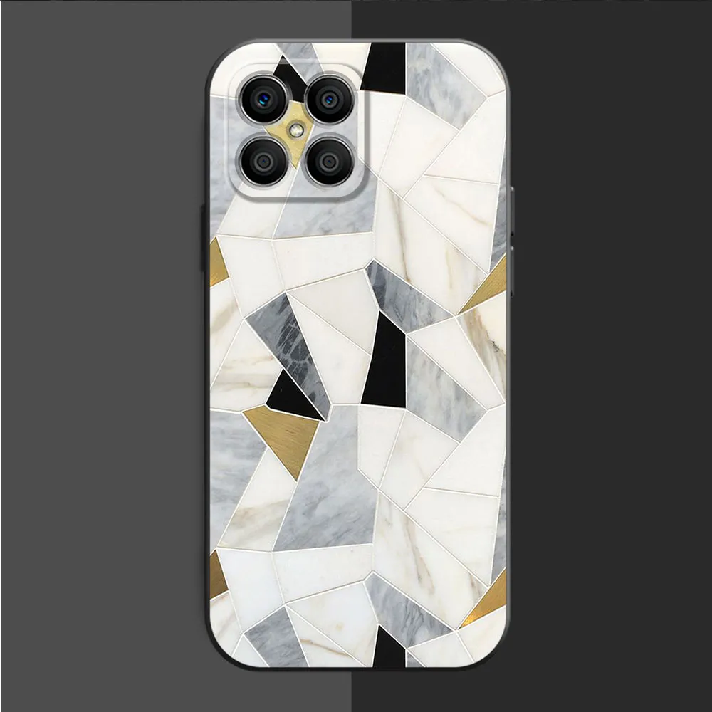 Case de téléphone souple noir pour Motorola Moto G71 G72 G53 G73 G51 5G G31 G52 G60 G32 G200 G22 G9 Play G30 G50 Marble Printing Cover